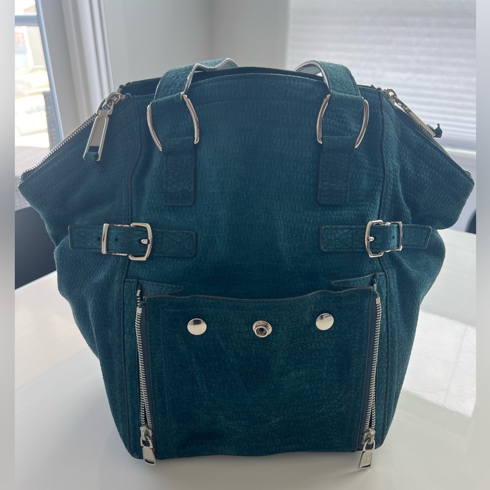 Authentic YSL Medium Downtown Bag in Suede